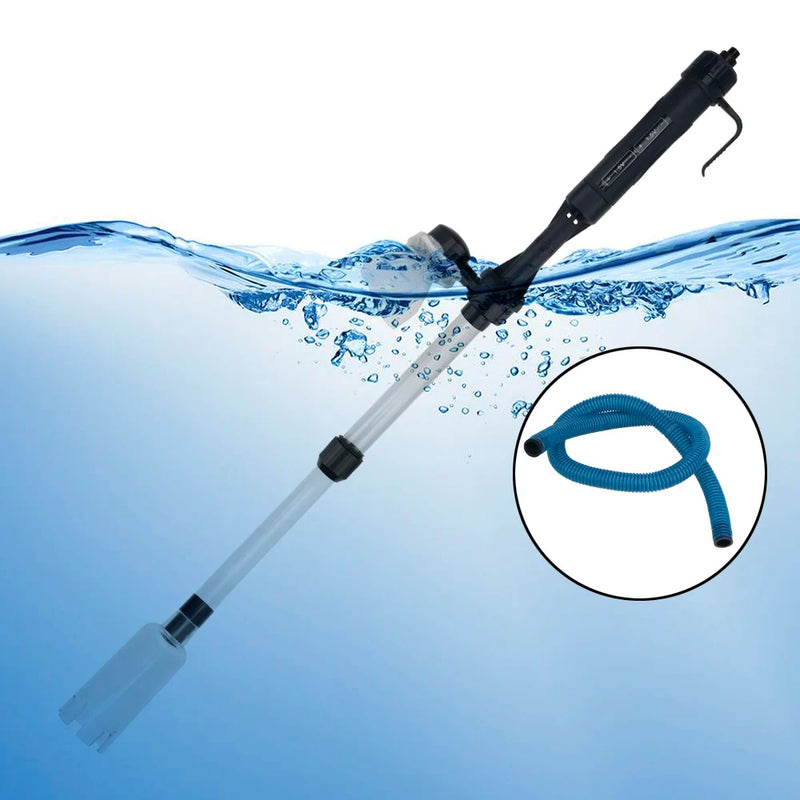 Aspirateur à Graviers et Changeur d'Eau pour Aquarium sur Piles