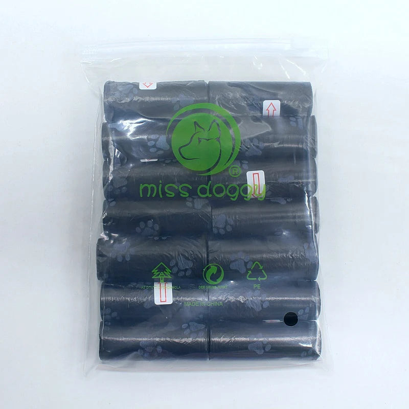 Paw Print Dog Poop Bags with Dispenser