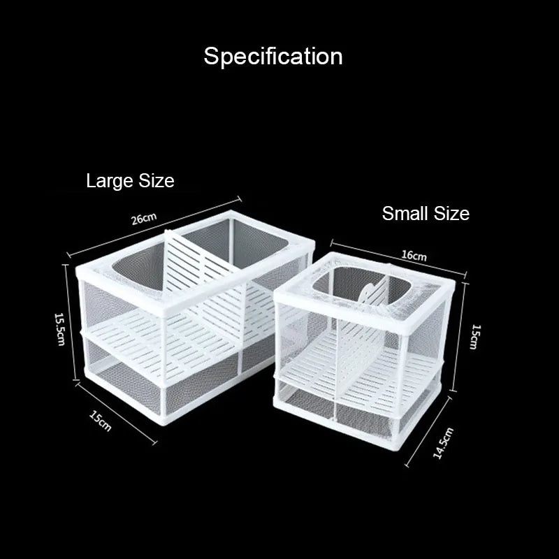 Aquarium Fish Breeding Isolation Box with Suction Cups