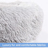Lit carré en peluche de luxe pour chien