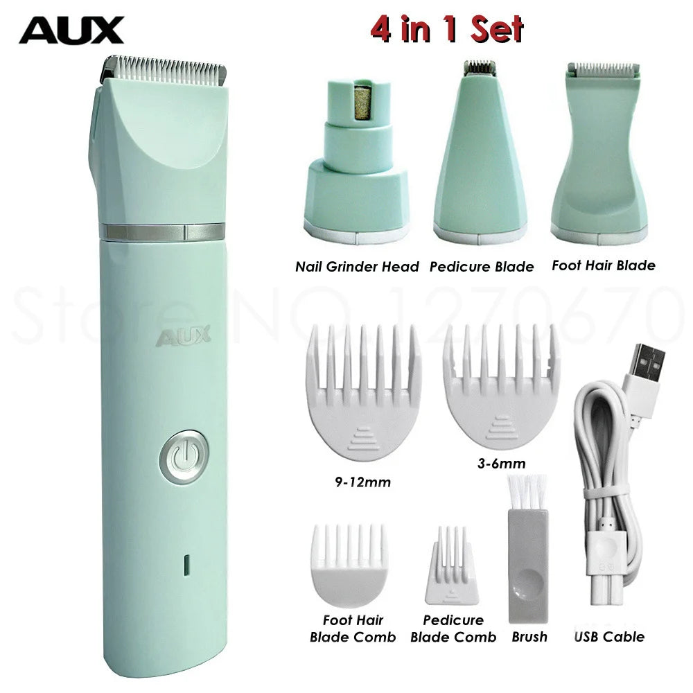 Quiet Electric Pet Hair Trimmer and Nail Grinder