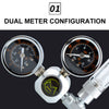 Aquarium CO2 Regulator Kit with Solenoid and Dual Gauges