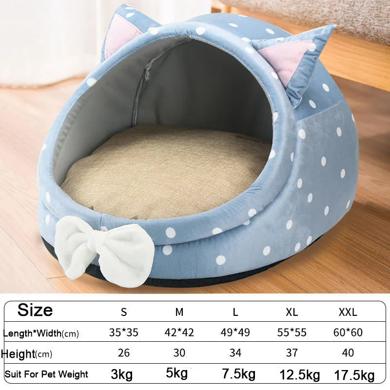 Maison-lit pliable pour chiens et chats