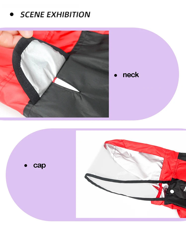 Impermeable para perros con estampado de cara divertida