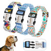 Personalisierte Nylon-Hundehalsband mit graviertem ID-Plättchen