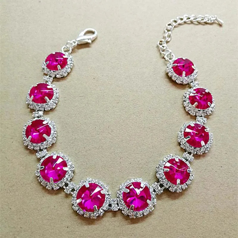 Luxury Rhinestone Dog Collar with Adjustable Chain