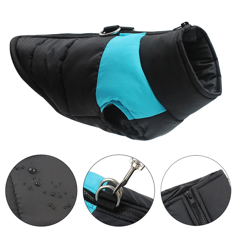 Waterproof Zipper Dog Jacket for All Sizes