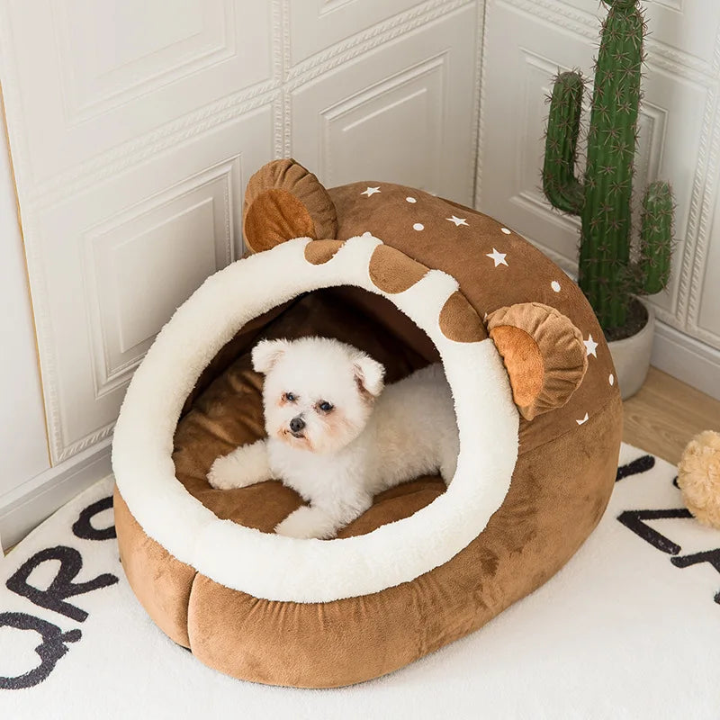 Panier pliable en coton pour animaux