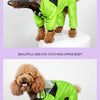 Impermeable para perros con estampado de cara divertida