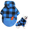 Abrigo de Fleece a Cuadros Reversible para Perro