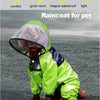 Impermeable para perros con estampado de cara divertida
