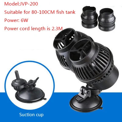 Aquarium Wave Maker with Suction Cup Mount for Water Circulation and Aeration