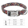 Personalisierte Nylon-Hundehalsband mit graviertem ID-Plättchen
