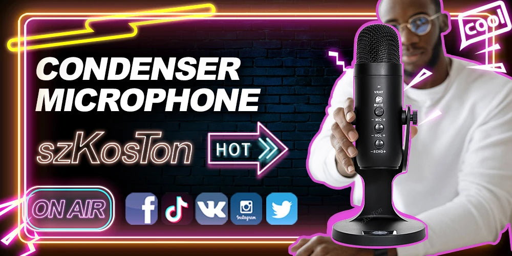 Universal Microphone Pop Filter with Triple-Layer Metal Windscreen