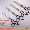 Professional 3-Piece Dog Grooming Scissors Set — Straight, Thinning & Curved