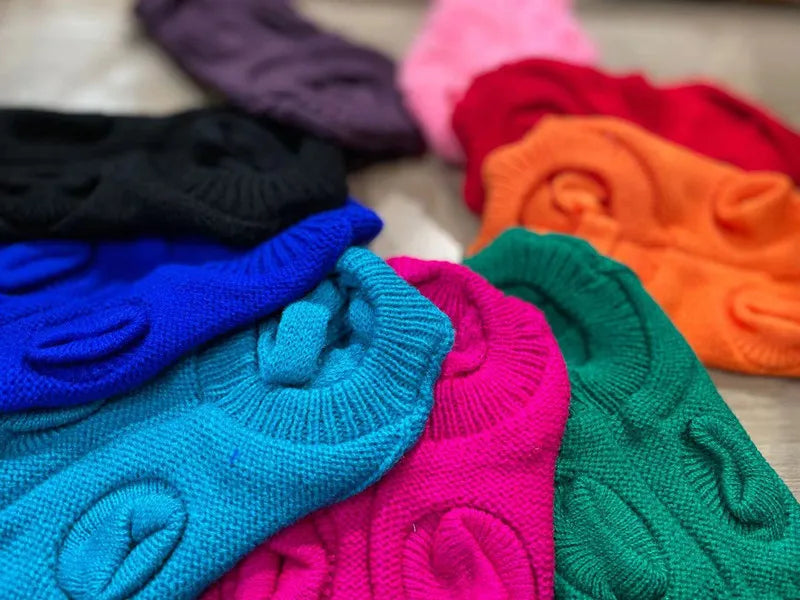 Knitted Winter Sweater for Dogs and Cats