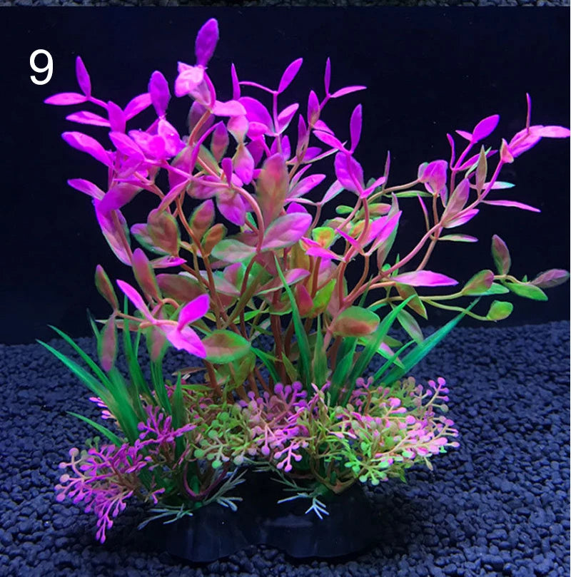 Plantes artificielles pour aquarium assorties