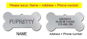 Personalized Stainless Steel Pet ID Tag