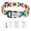 Personalisierte Nylon-Hundehalsband mit graviertem ID-Plättchen