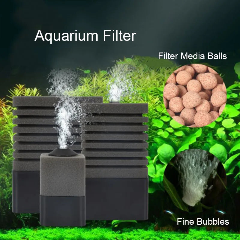 Aquarium Bio Sponge Filter with Air Pump Connection