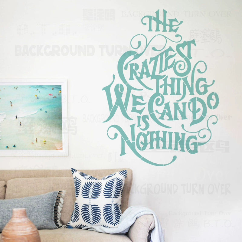 قالب طلاء الحائط للحصان العربي بخط عربي S636 (61-121 سم)