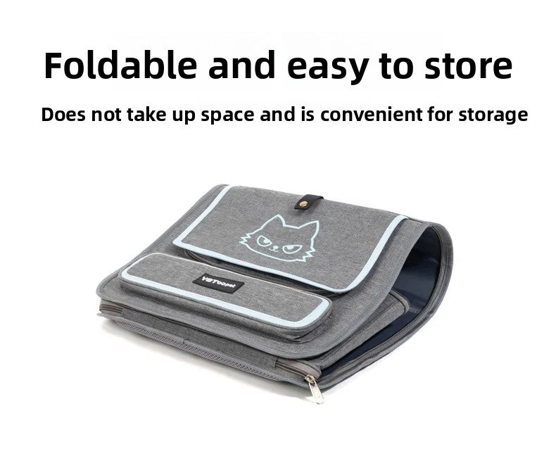 Foldable Pet Carrier Backpack for Cats and Small Dogs