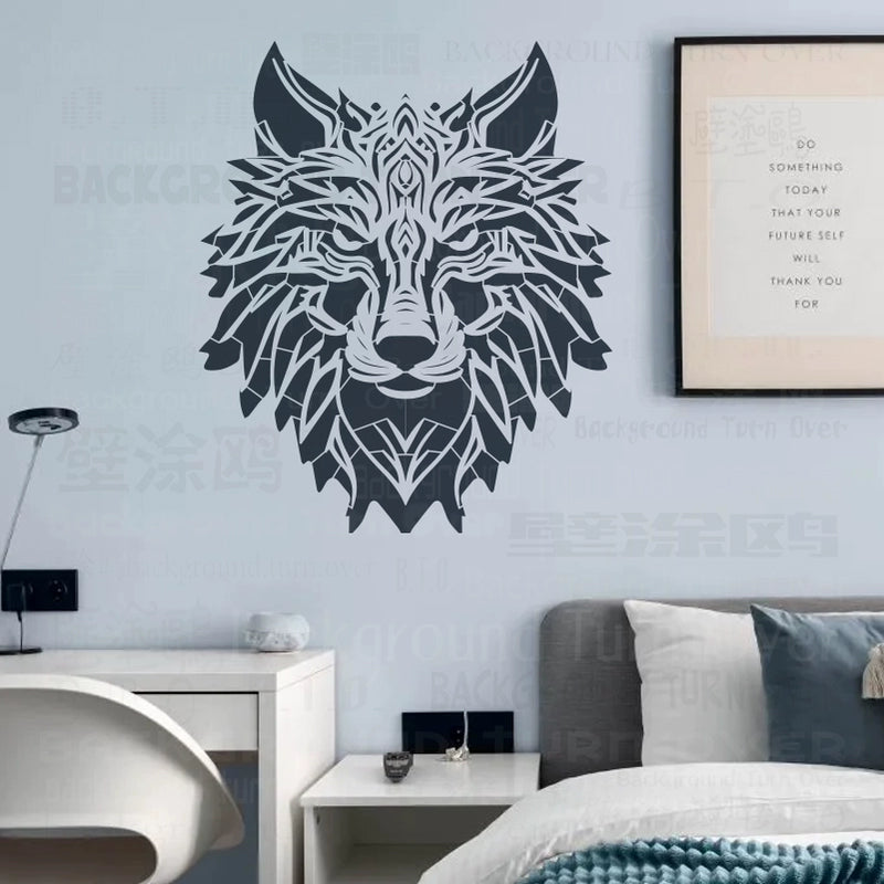 قالب طلاء الحائط للحصان العربي بخط عربي S636 (61-121 سم)