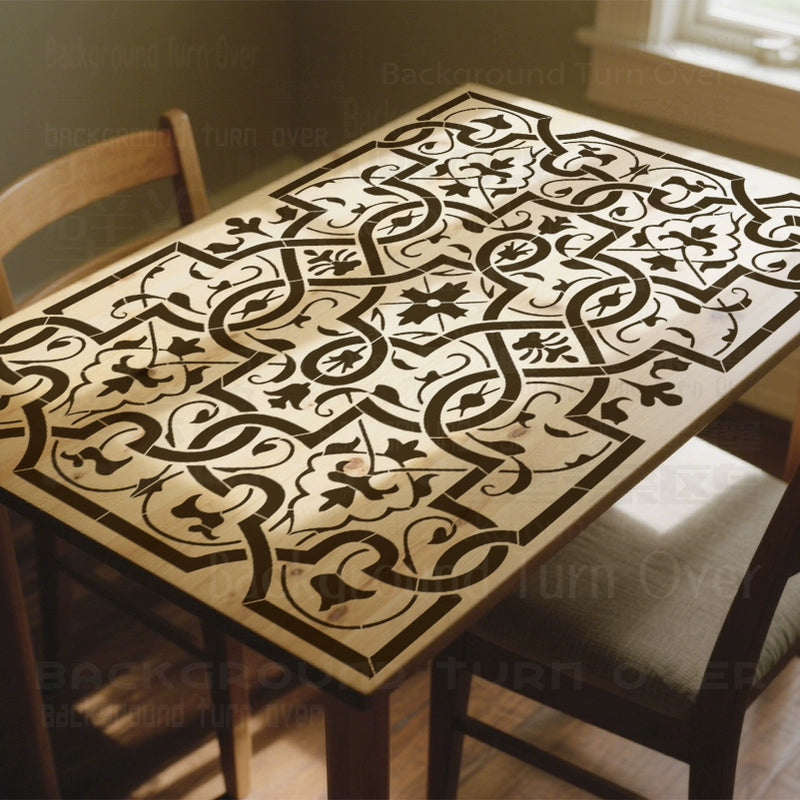 قالب طلاء الحائط للحصان العربي بخط عربي S636 (61-121 سم)