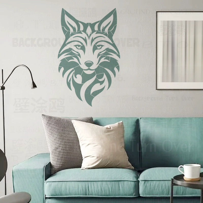 قالب طلاء الحائط للحصان العربي بخط عربي S636 (61-121 سم)