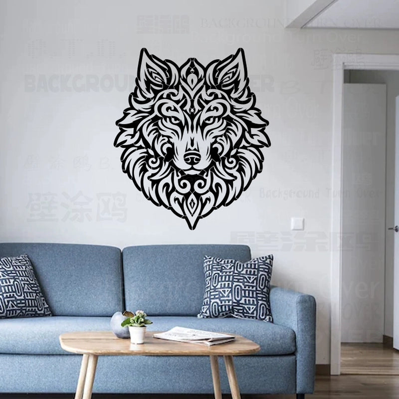 قالب طلاء الحائط للحصان العربي بخط عربي S636 (61-121 سم)