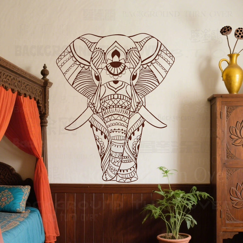 قالب طلاء الحائط للحصان العربي بخط عربي S636 (61-121 سم)