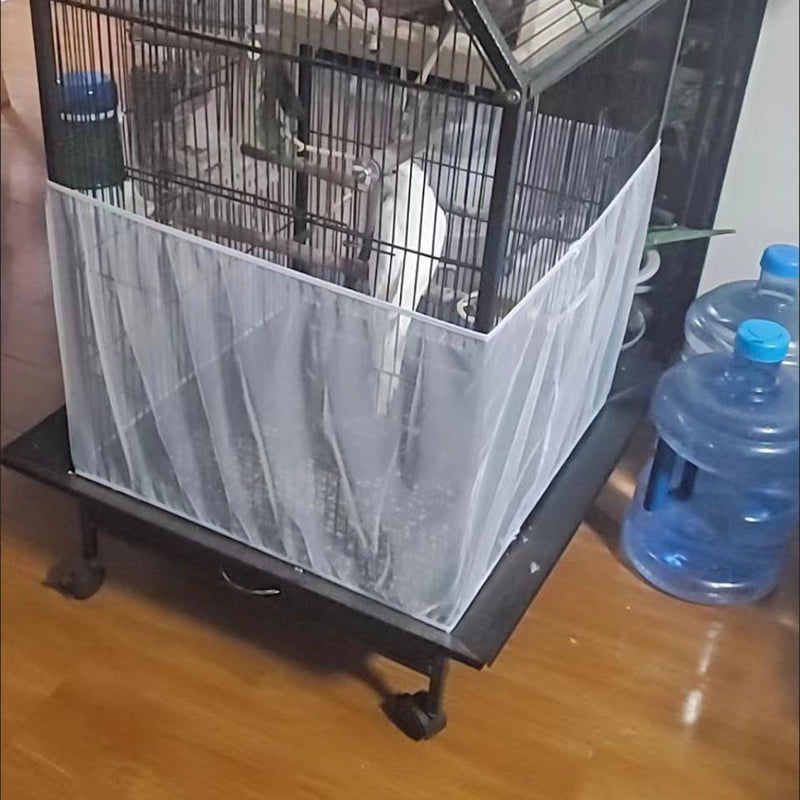 غطاء شبكي لقفص الطيور للببغاء - مرن وسهل التنظيف