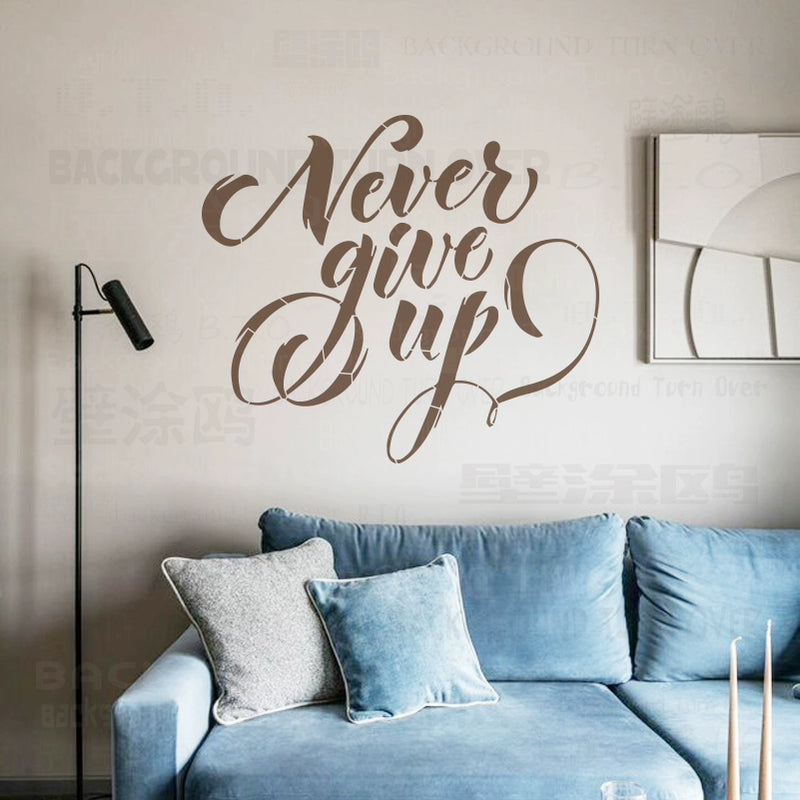 قالب طلاء الحائط للحصان العربي بخط عربي S636 (61-121 سم)