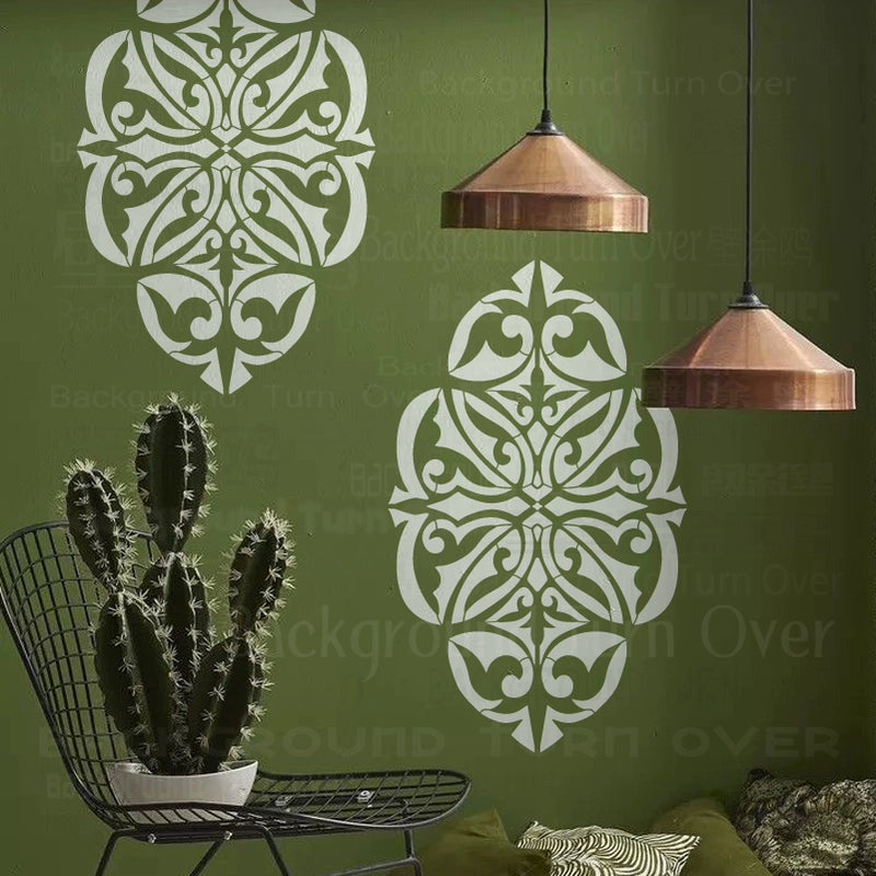 قالب طلاء الحائط للحصان العربي بخط عربي S636 (61-121 سم)