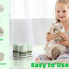 A girl is holding a cat while demonstrating the easy to use heavy duty cat litter box liners with drawstring closure.