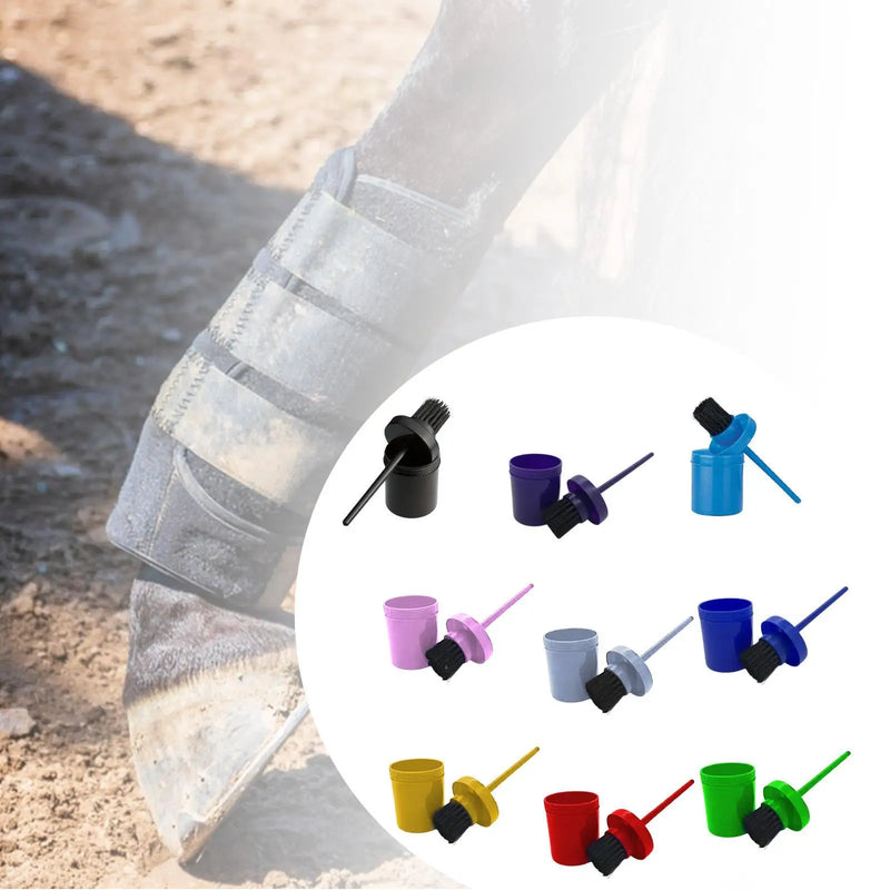 Brosse à sabots de cheval ergonomique avec distributeur de graisse intégré