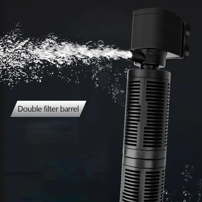 3-in-1 Silent Aquarium Filter & Pump