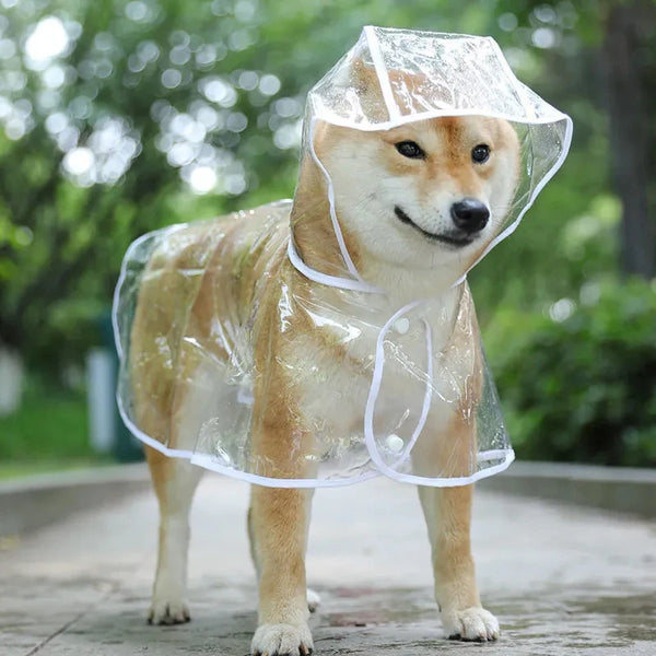 Impermeable con capucha para perros