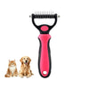 Dematting Comb for Dogs and Cats – Undercoat Rake for Long Hair, Tangles & Loose Fur