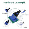 5-in-1 Aquarium Glass Cleaning Brush with Long Handle