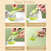 Pet Bath Brush with Shampoo Dispenser and Soft Silicone Bristles