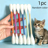Cat Teaser Wand Set with Replacement Fleece Tops