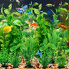 Vibrant Green Artificial Water Grass for Fish Tanks (10-Pack)