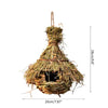 Handwoven Natural Grass Hanging Bird Nest for Small Birds