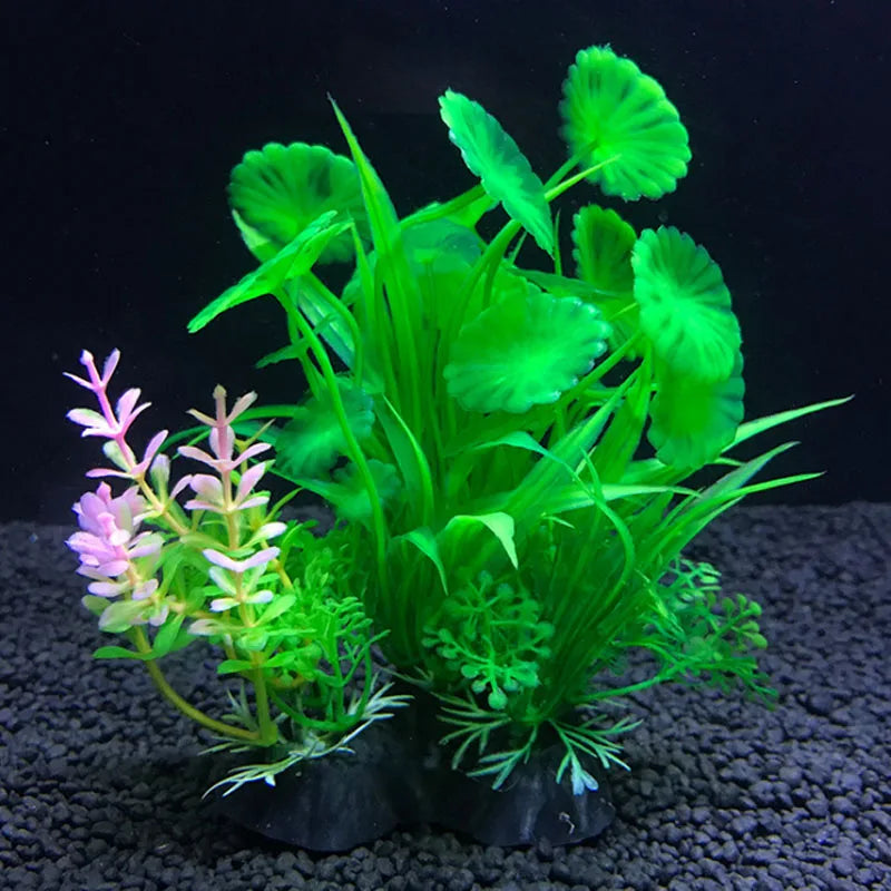 Plantes artificielles pour aquarium assorties