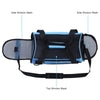 Portable foldable pet carrier with mesh windows for cats, dogs, and puppies
