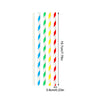 Biodegradable Paper Straws (100 Pack) for Parties and Everyday Drinks