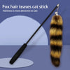 Jouet Baguette Plumes pour Chat Extensible avec Queue de Renard