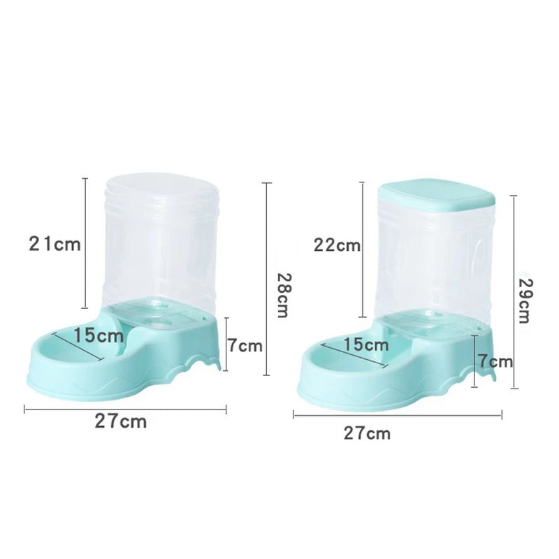 Automatic Pet Feeder with Drinking Bowl Large Capacity 3.8L