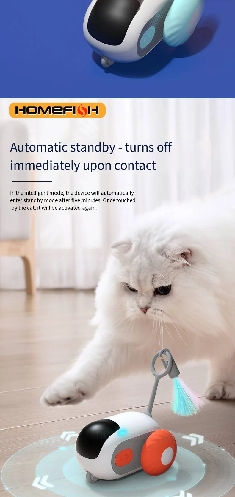 Interactive Remote-Controlled Cat Toy Car